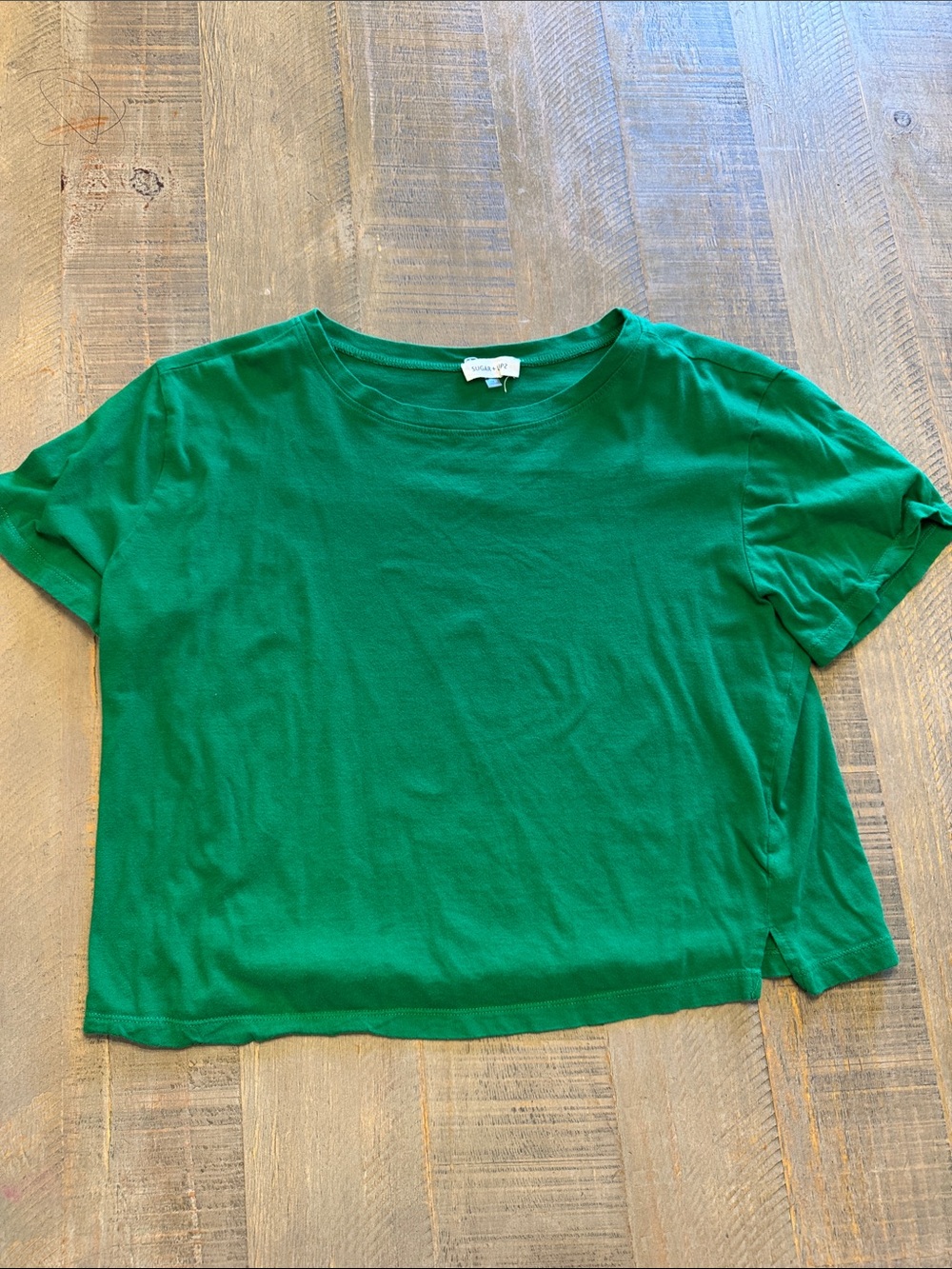 Sugarlips Green Crop Top